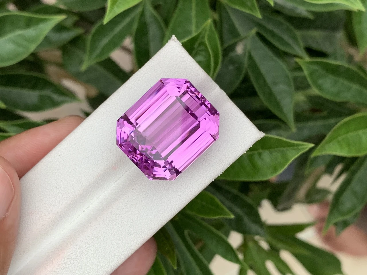 63.07ct Natural Pinkish Purple Kunzite Octagonal Shape — view 5